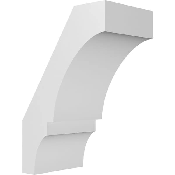 Ekena Millwork 5 1/2-in. W x 8-in. D x 12-in. H Balboa Architectural Grade PVC Knee Brace BRCP055X08X12BOA - main